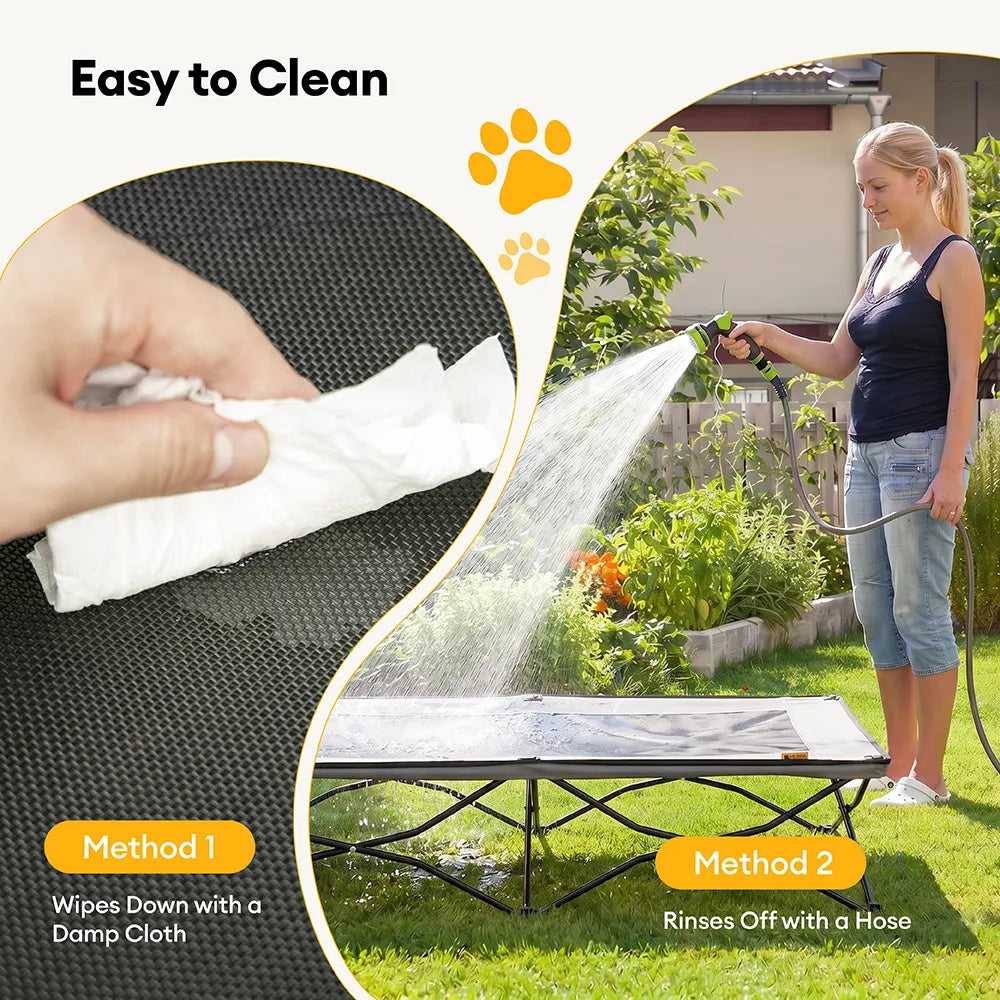 Wold - Foldable Elevated Dog Cot, Portable Outdoor Bed