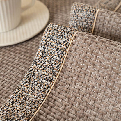 Linnet - Tweed Chenille Couch Cover, Non-Slip