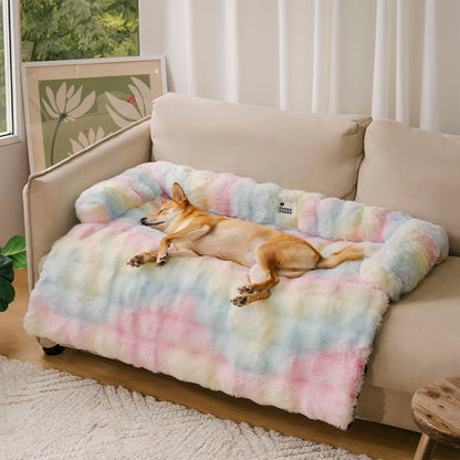 Vesta - Plush Calming Dog Sofa Protector Mat, Machine Washable
