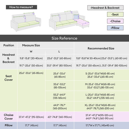 Mallow - Stretch Corduroy Sofa Cover, Modular Pieces