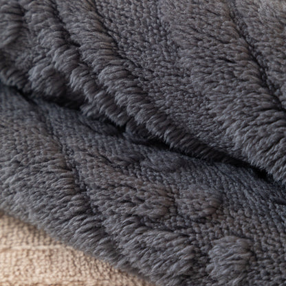 Tor - Nordic Carved Plush Couch Cover, Non-Slip