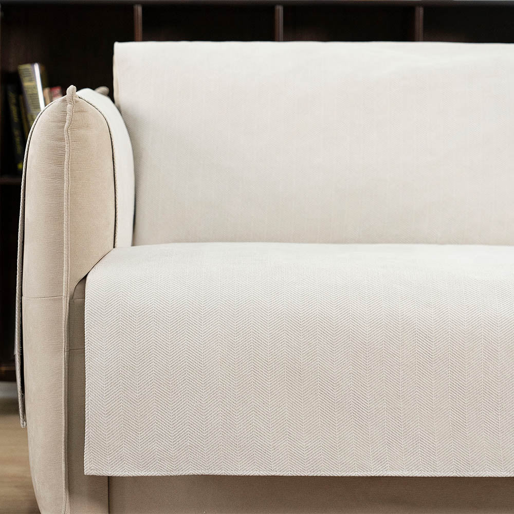 Tyne - Waterproof Chenille Couch Cover, Non-Slip Foam Anchors