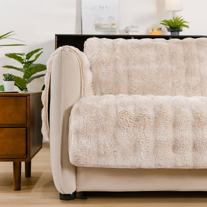 Heath - Waterproof Fluffy Plush Couch Cover for Dogs