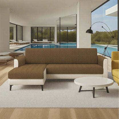 Tyne - Waterproof Chenille Couch Cover, Non-Slip Foam Anchors