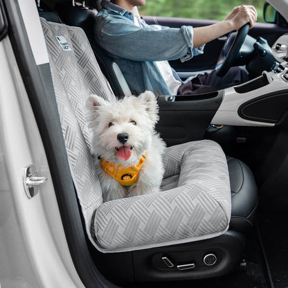 Strath - Cooling Bolster Dog Car Seat Bed with Safety Strap