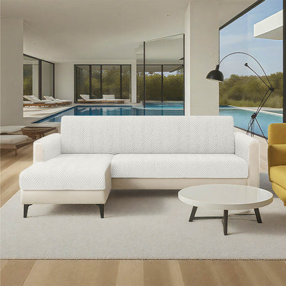 Tyne - Waterproof Chenille Couch Cover, Non-Slip Foam Anchors