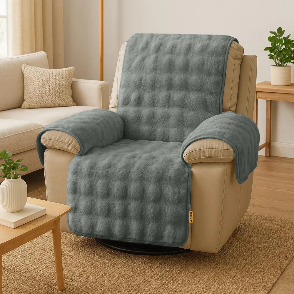 Heath - Waterproof Fluffy Plush Couch Cover for Dogs