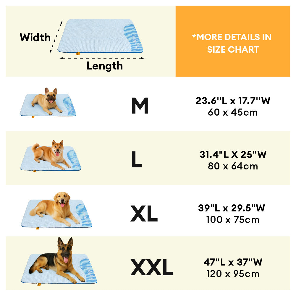 Brook - Washable Cooling Dog Mat, Non-Slip