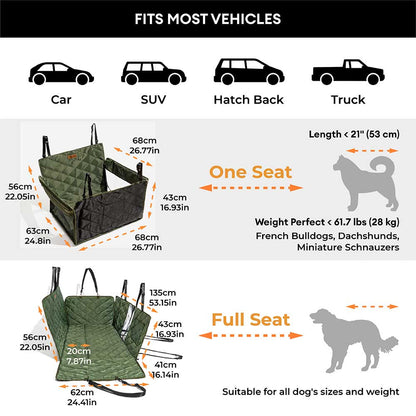 Garth - Full-Coverage Dog Back Seat Extender, Waterproof