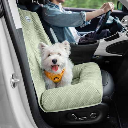 Strath - Cooling Bolster Dog Car Seat Bed with Safety Strap
