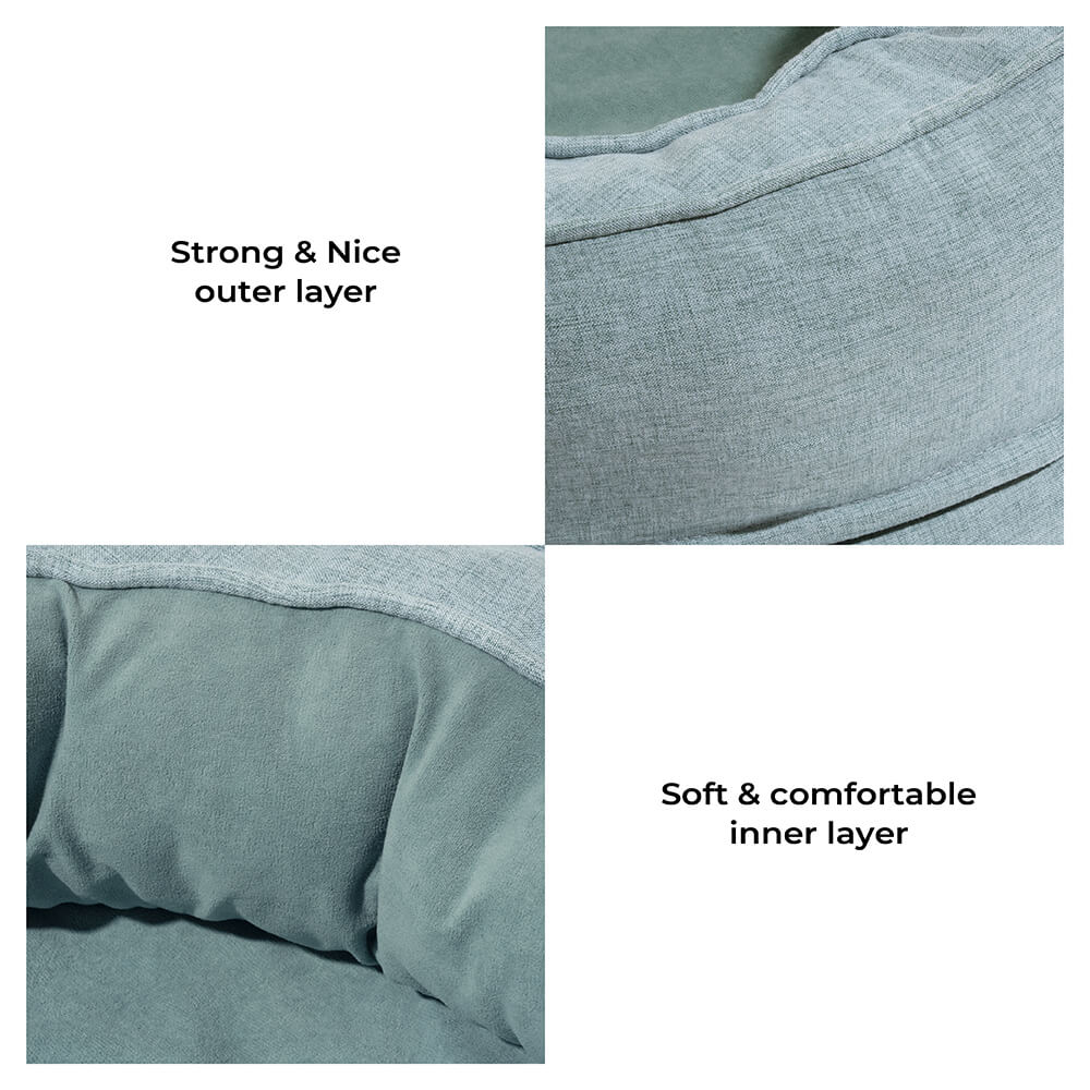 Larch - Orthopedic Donut Dog Bed, Raised Edges, Machine Washable