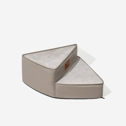 Tamar - Luxe Faux Leather Spiral Pet Stairs, Washable