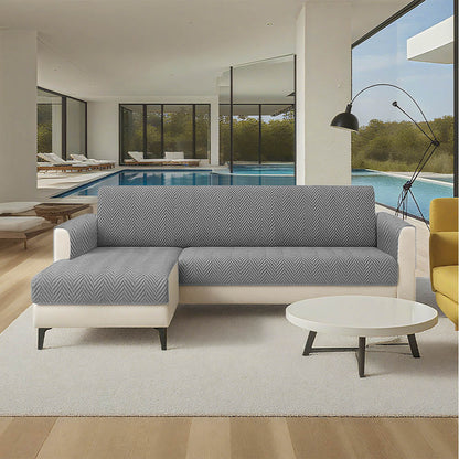 Tyne - Waterproof Chenille Couch Cover, Non-Slip Foam Anchors