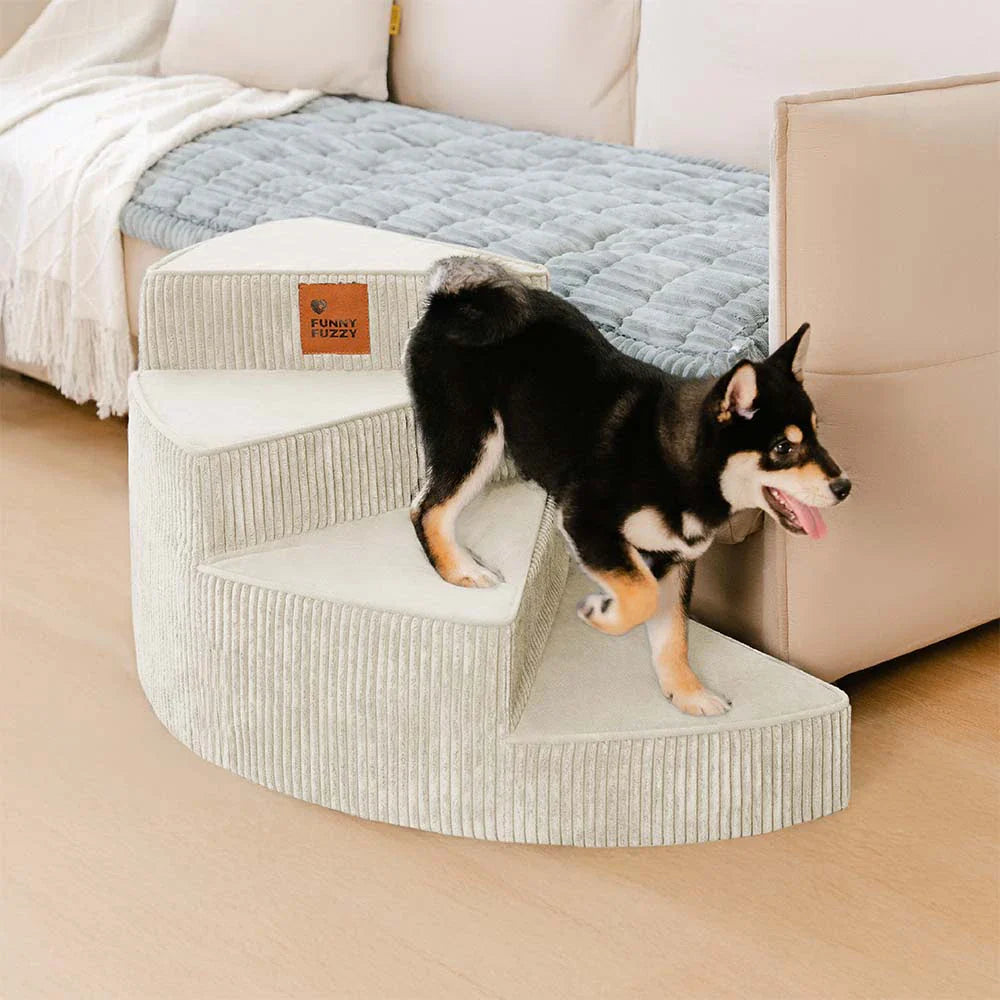 Reed - Corduroy Joint-Friendly Spiral Pet Stairs