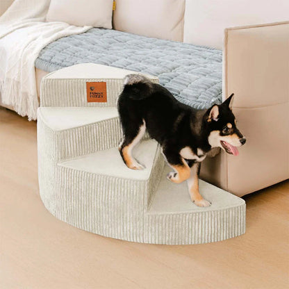 Reed - Corduroy Joint-Friendly Spiral Pet Stairs
