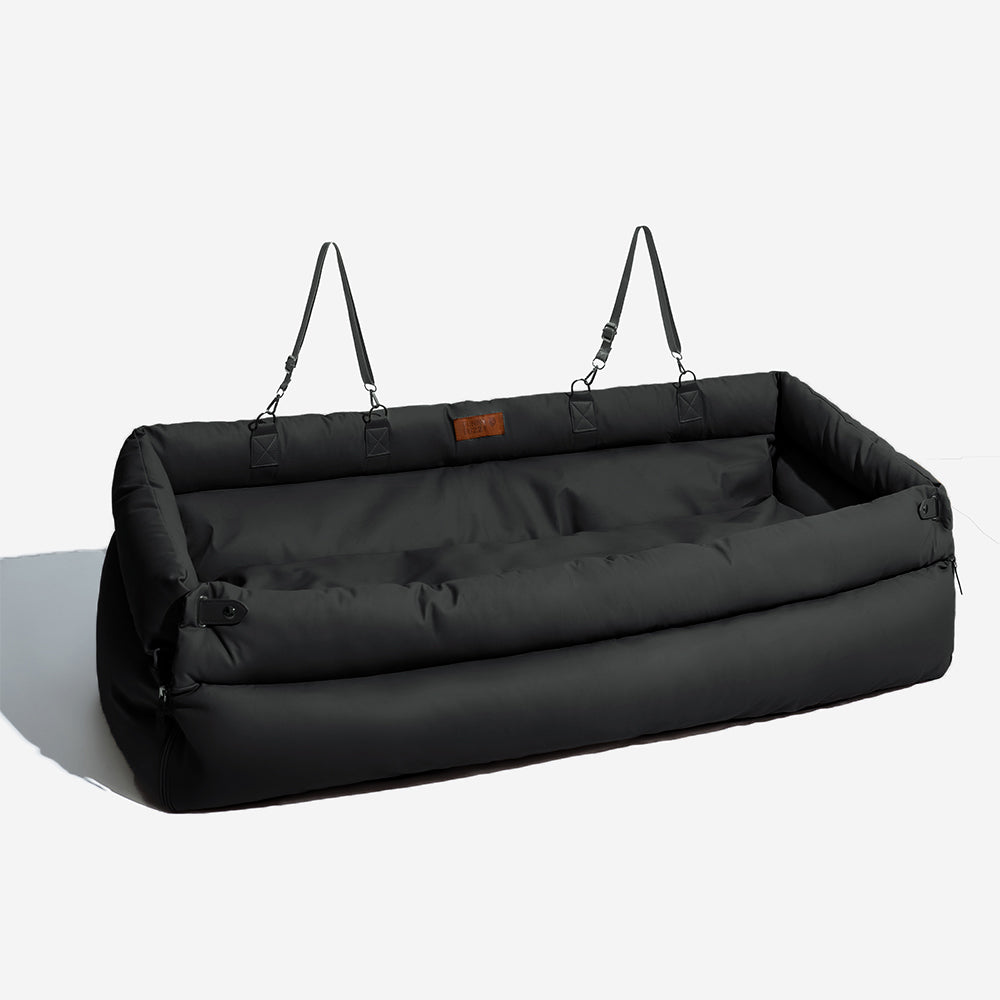Vega - Dog Car Seat Booster Bed, Faux Leather