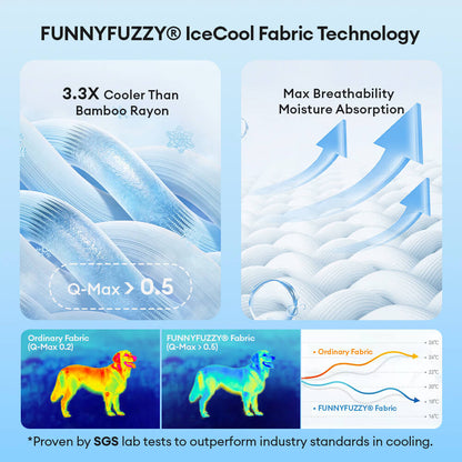 Strath - Cooling Bolster Dog Car Seat Bed with Safety Strap