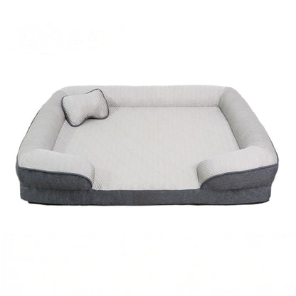 Luff - Cooling Orthopedic Dog Sofa Bed, Egg-Crate Foam with Four Bolsters