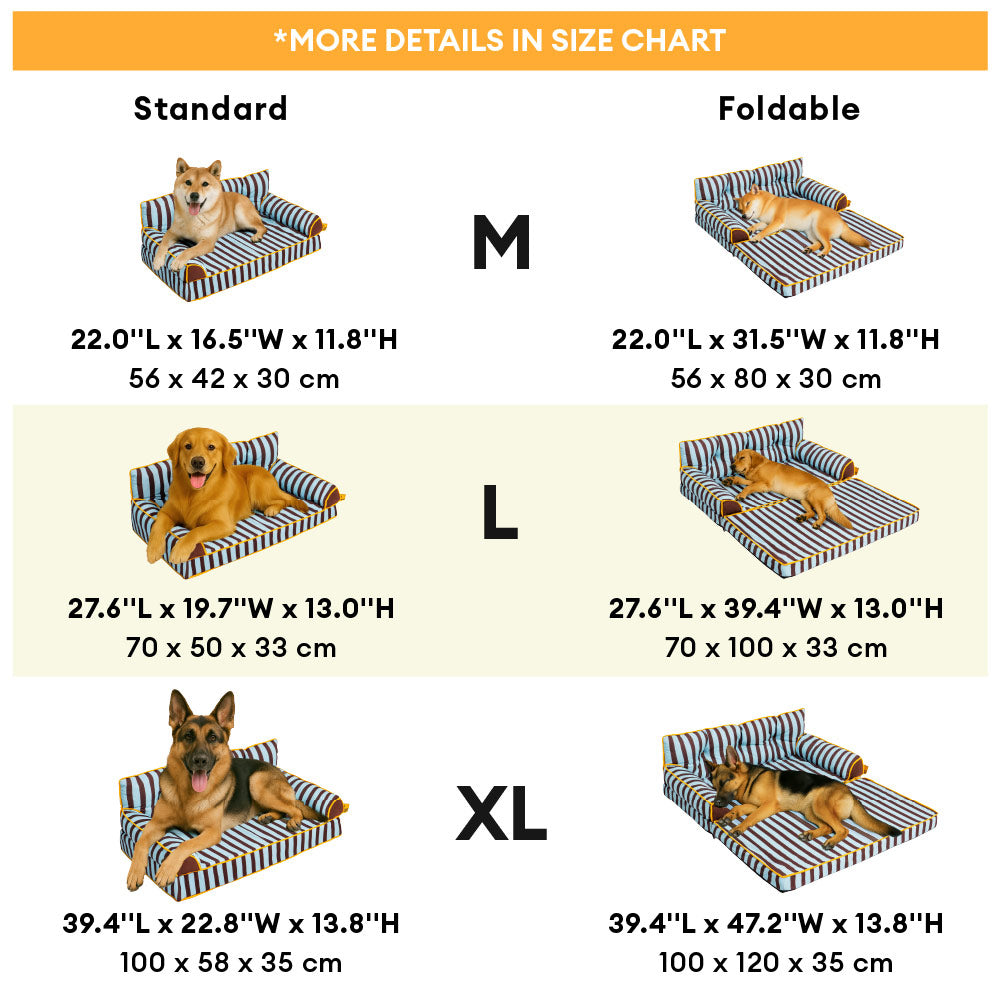Vale - Foldable Dog Sofa Bed, Waterproof