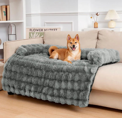 Vesta - Plush Calming Dog Sofa Protector Mat, Machine Washable