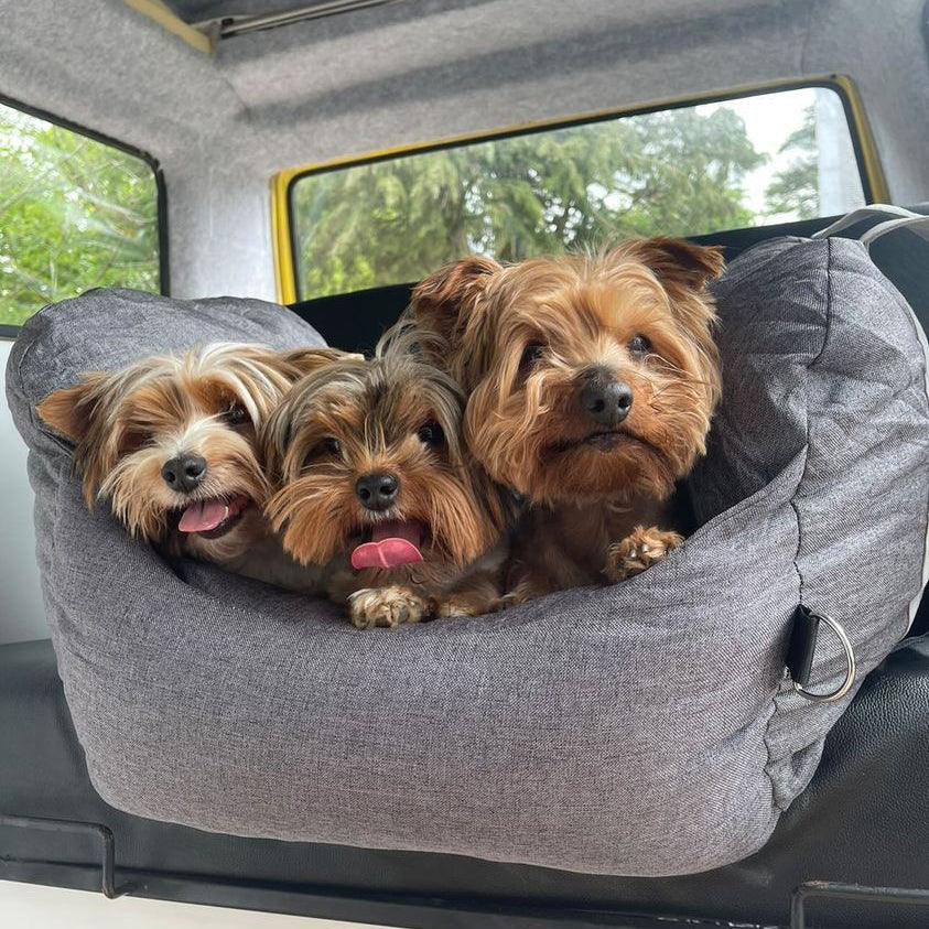 Linden - Dog Car Seat Bed with Safety Buckle, Dual-Use