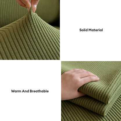 Mallow - Stretch Corduroy Sofa Cover, Modular Pieces