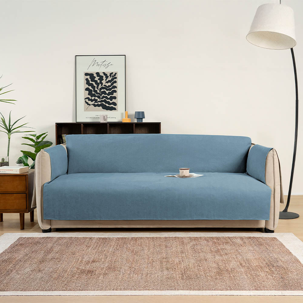 Tyne - Waterproof Chenille Couch Cover, Non-Slip Foam Anchors