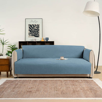 Tyne - Waterproof Chenille Couch Cover, Non-Slip Foam Anchors