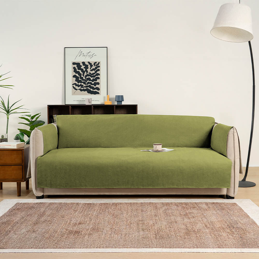 Tyne - Waterproof Chenille Couch Cover, Non-Slip Foam Anchors