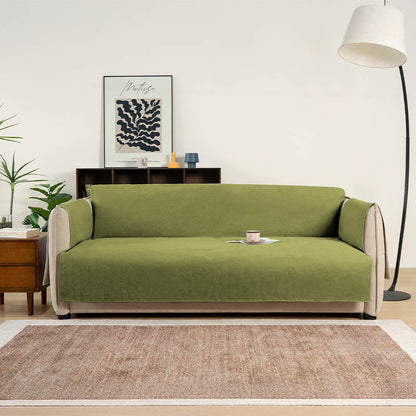 Tyne - Waterproof Chenille Couch Cover, Non-Slip Foam Anchors