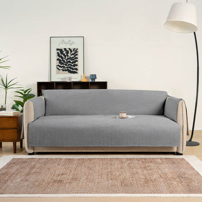 Tyne - Waterproof Chenille Couch Cover, Non-Slip Foam Anchors
