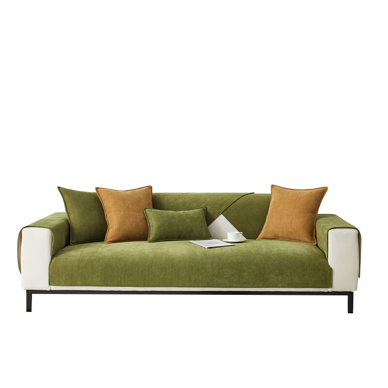 Halo - Herringbone Chenille Couch Cover, Waterproof and Antibacterial