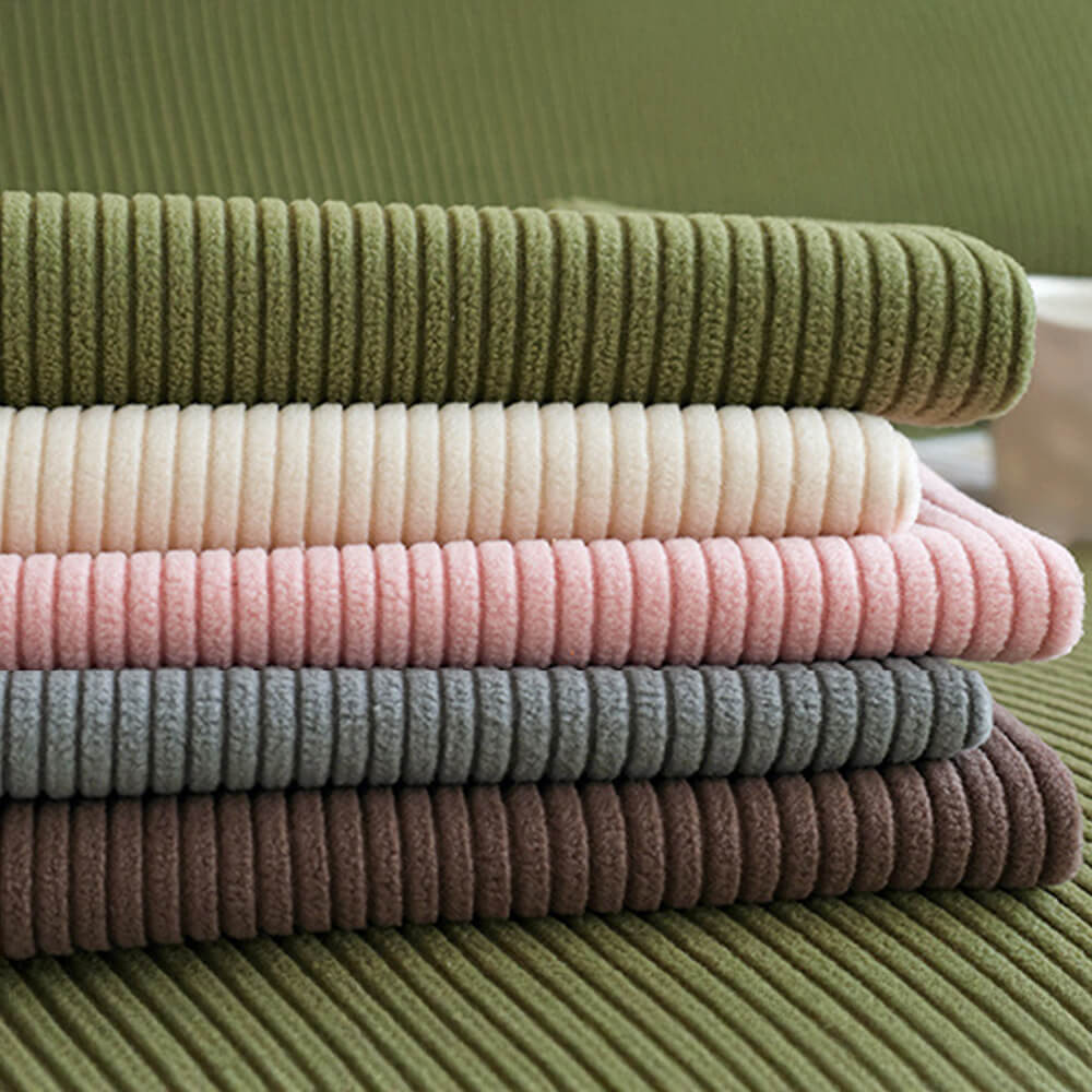 Mallow - Stretch Corduroy Sofa Cover, Modular Pieces