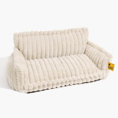 Atlas - Plush Orthopedic Dog Sofa Bed with Bolster and Headrest