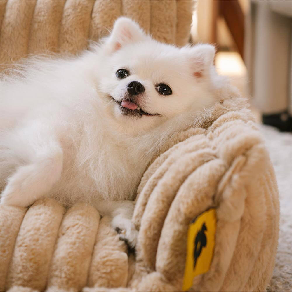 Atlas - Plush Orthopedic Dog Sofa Bed with Bolster and Headrest