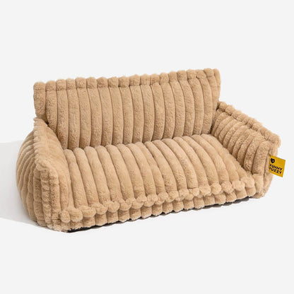 Atlas - Plush Orthopedic Dog Sofa Bed with Bolster and Headrest