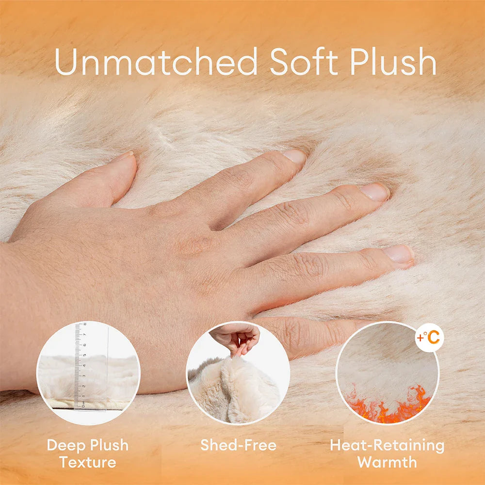 Heath - Waterproof Fluffy Plush Couch Cover for Dogs
