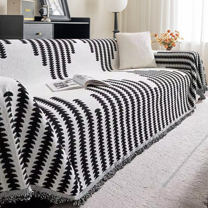 Marlow - Double-Sided Chenille Couch Throw and Scratch Guard