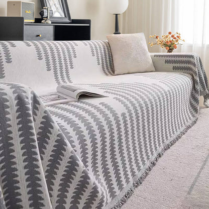 Marlow - Double-Sided Chenille Couch Throw and Scratch Guard