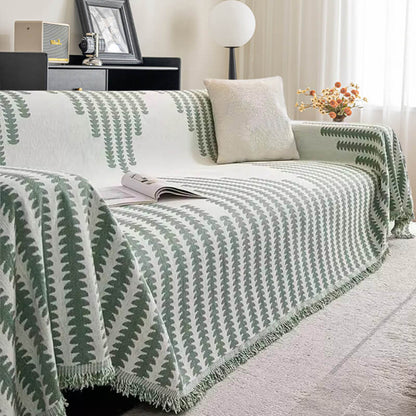 Marlow - Double-Sided Chenille Couch Throw and Scratch Guard