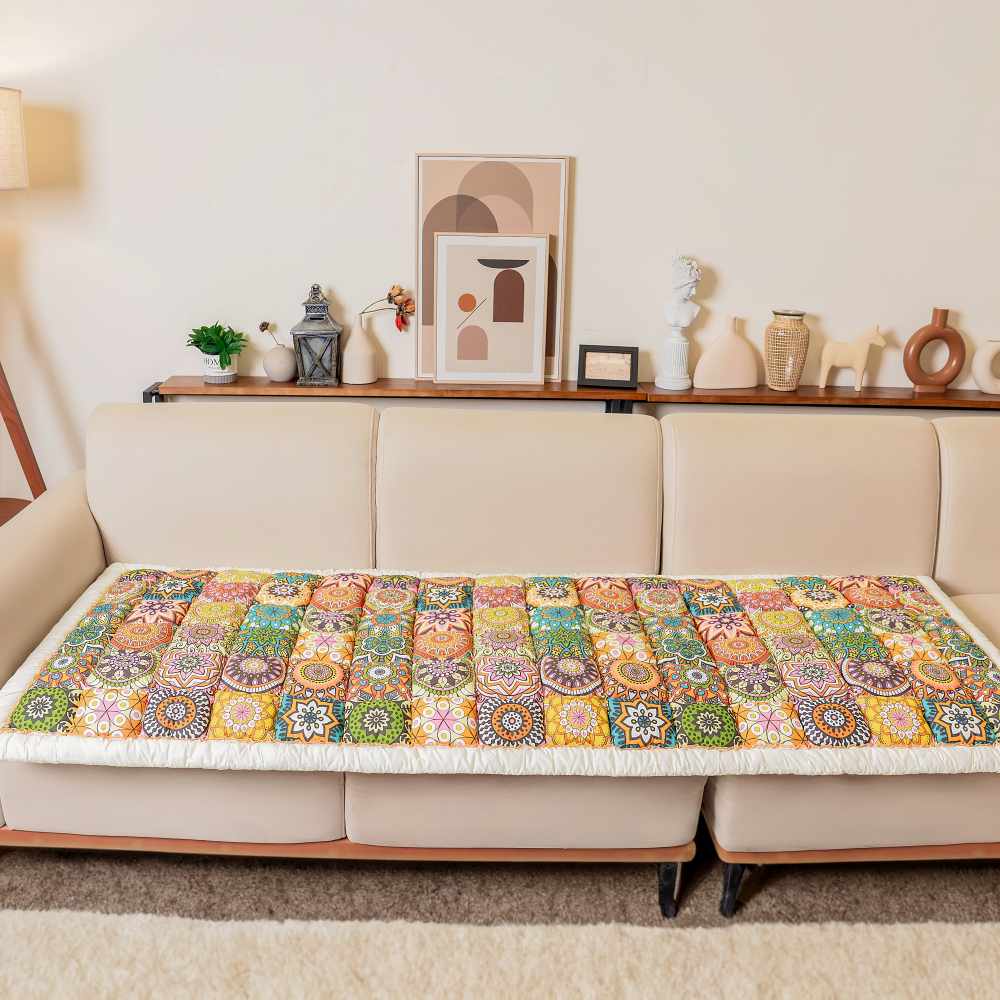 Holm - Quilted Cotton Garden Sofa Protector Cover