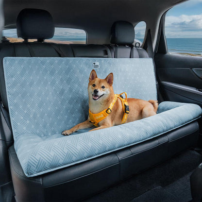 Strath - Cooling Bolster Dog Car Seat Bed with Safety Strap