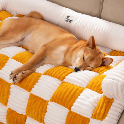 Aspen - Plaid Plush Dog Mat and Furniture Protector Cover