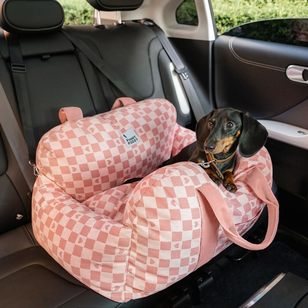 Linden - Dog Car Seat Bed with Safety Buckle, Dual-Use