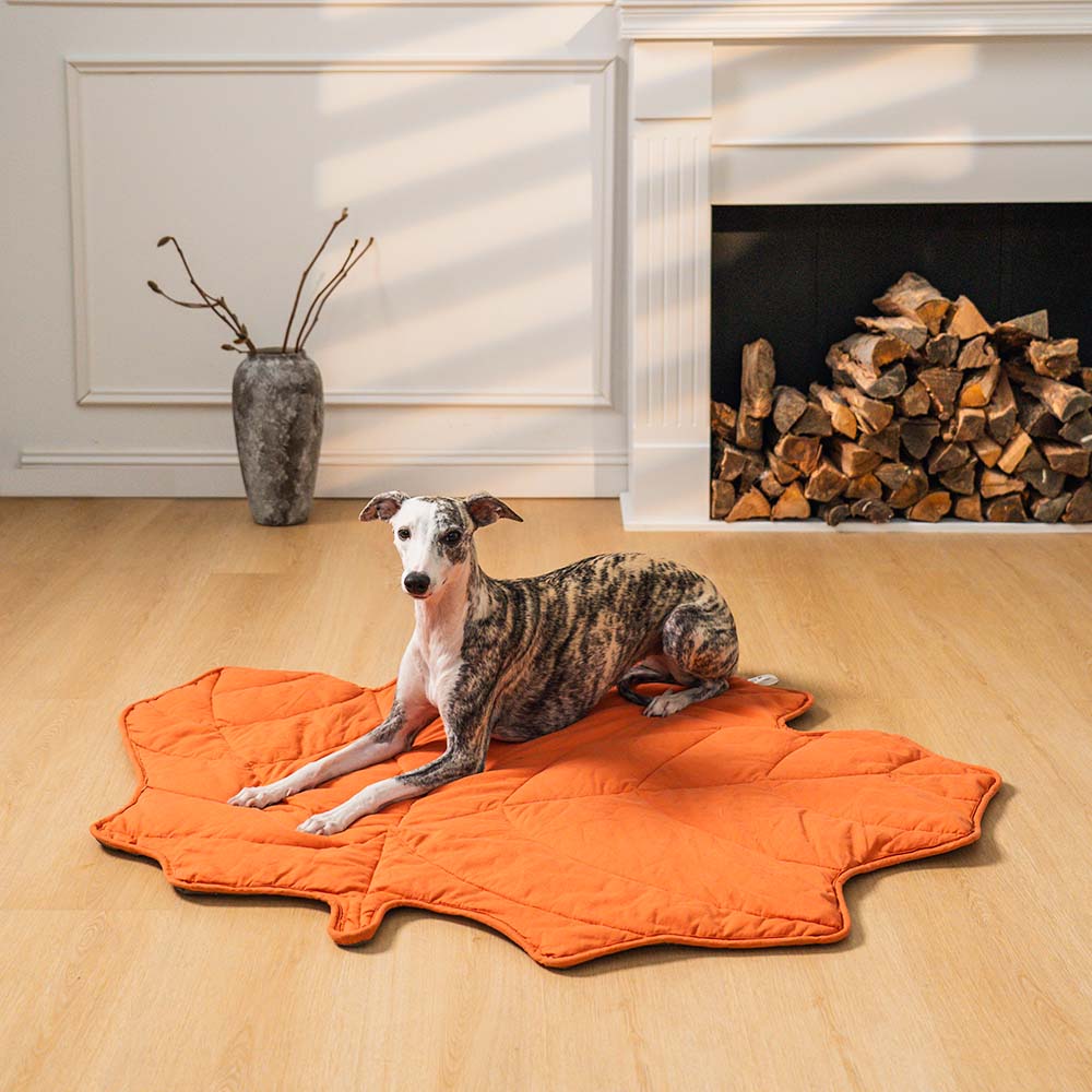 Hadley - Leaf-Shaped Dog Blanket in Cotton and Polyester