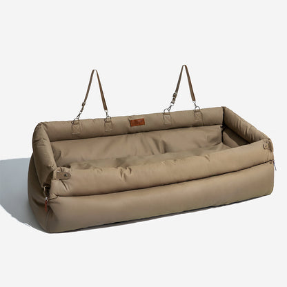 Vega - Dog Car Seat Booster Bed, Faux Leather