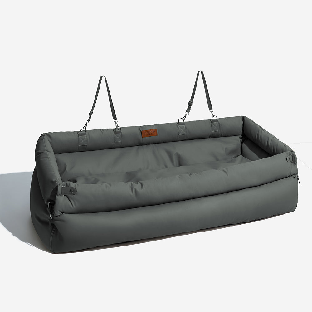 Vega - Dog Car Seat Booster Bed, Faux Leather
