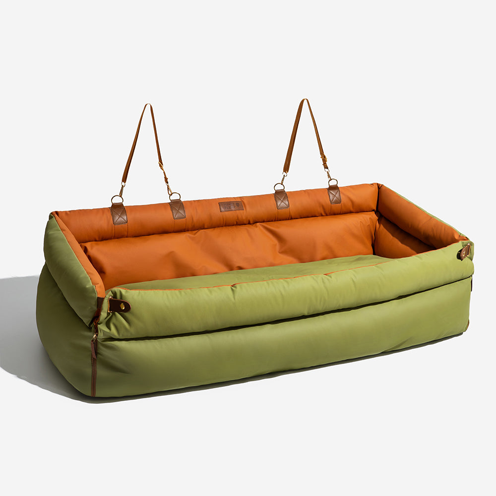 Vega - Dog Car Seat Booster Bed, Faux Leather