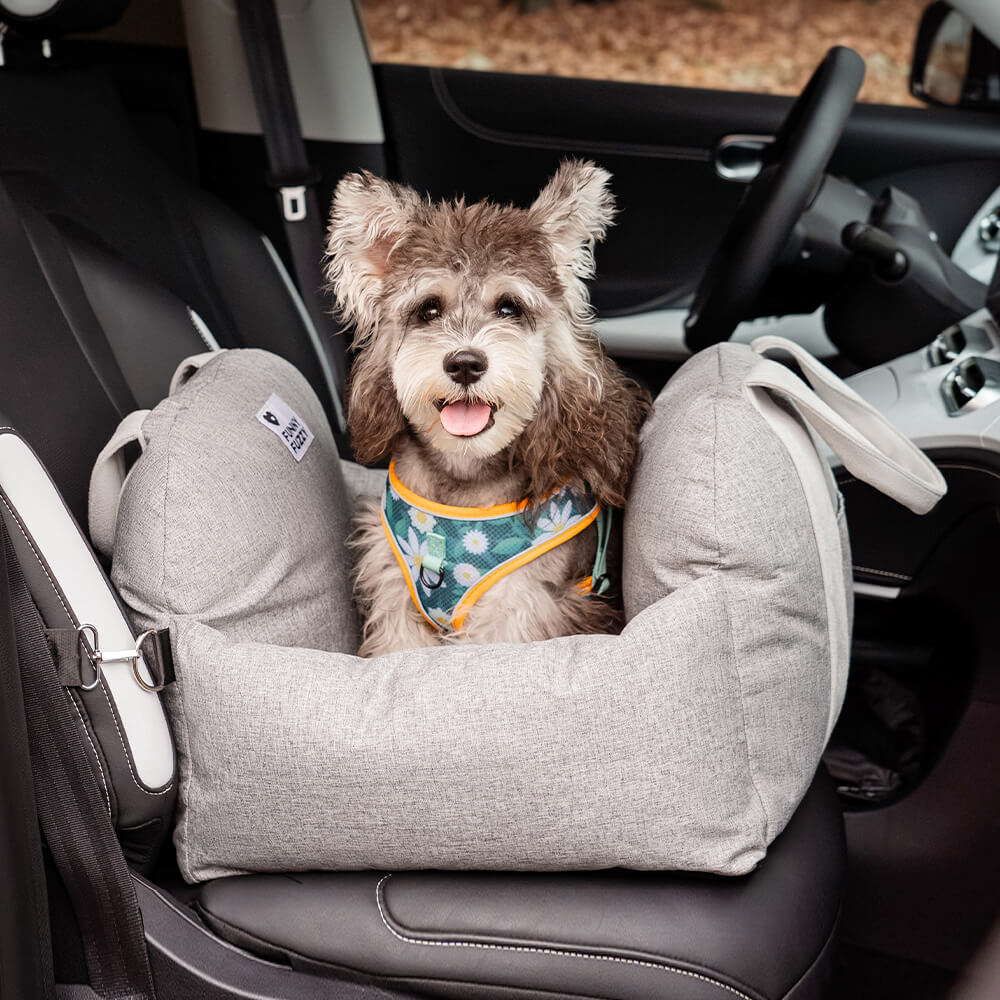 Linden - Dog Car Seat Bed with Safety Buckle, Dual-Use