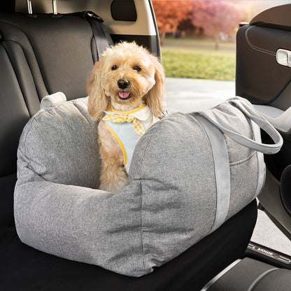 Linden - Dog Car Seat Bed with Safety Buckle, Dual-Use
